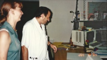 Con un collega modellista - Anno 1994